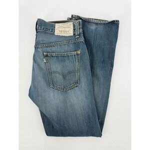 Vintage Levis 539 Jeans Mens 34x32 Blue Straight Leg Organic Cotton Denim